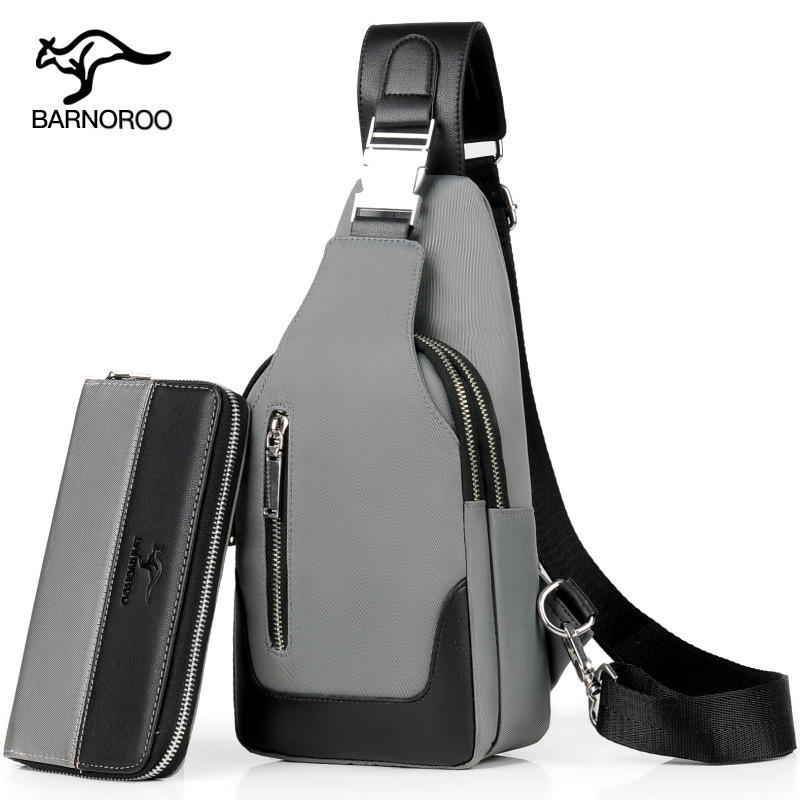 Τσάντα Στήθους BARNOROO Ανδρική Oxford Crossbody