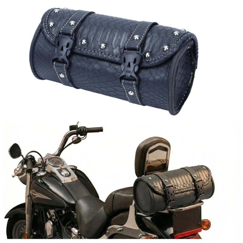 Αδιάβροχη Δερμάτινη Τσάντα Μοτοσυκλέτας Κροκό