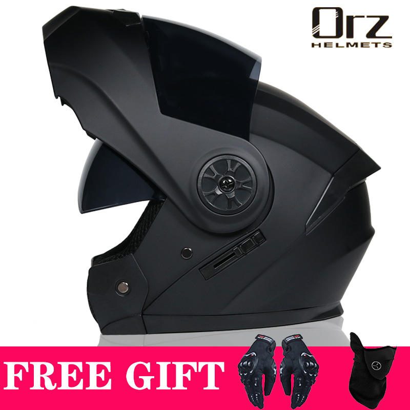 ORZ Unisex Κράνος E-Bike Full Face Modular Γκρι