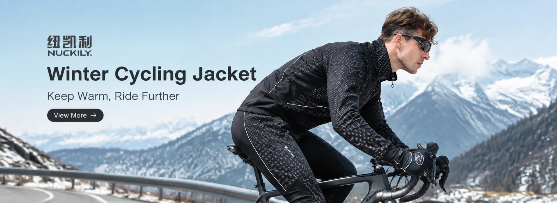 Nuckily Χειμερινό Μπουφάν Ποδηλασίας Fleece Αντιανεμικό
